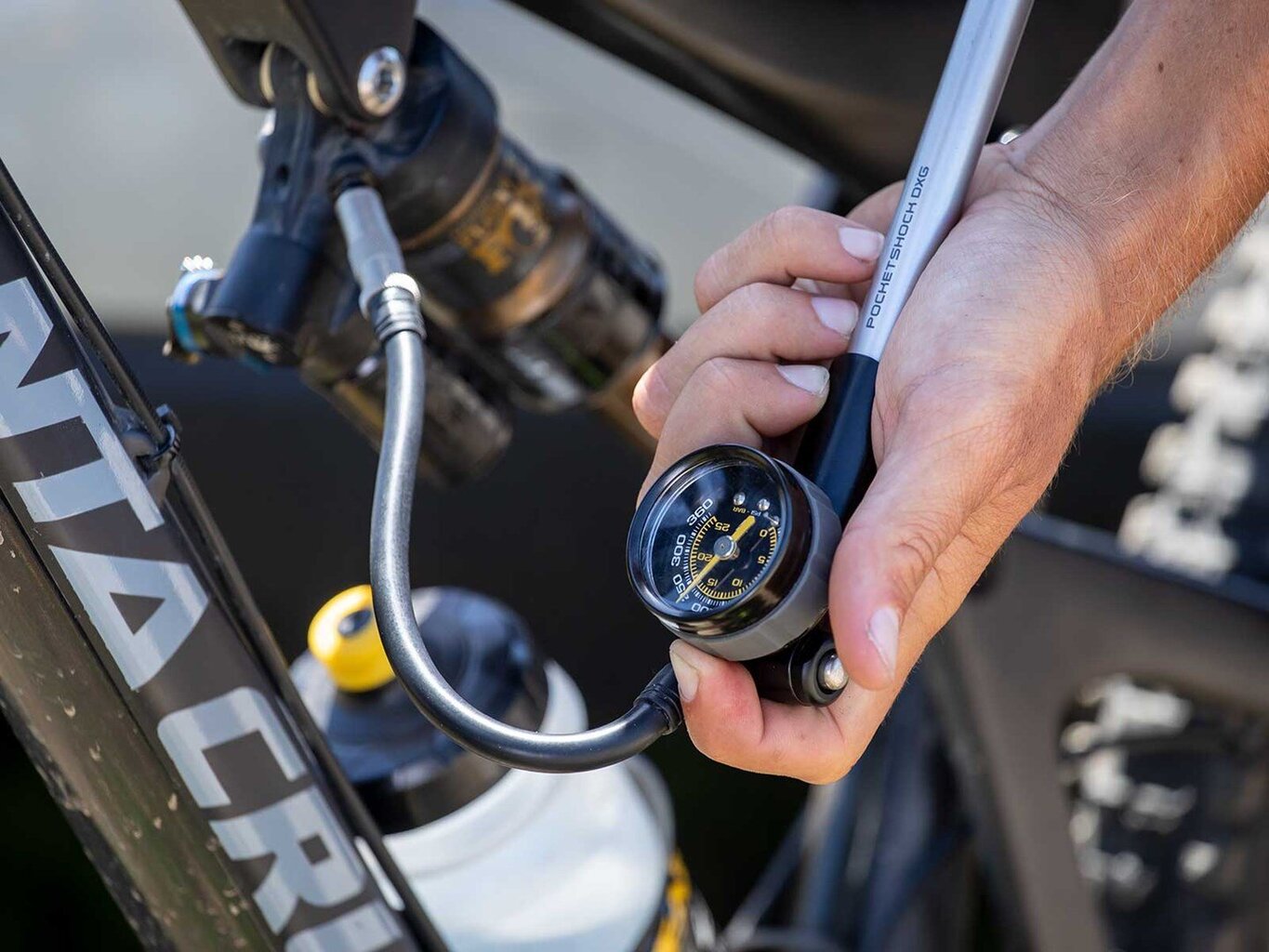 Dviračio pompa Topeak Pocket Shock DXG kaina ir informacija | Pompos dviračiams | pigu.lt