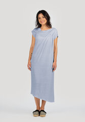 Suknelė moterims su linu, mėlyna цена и информация | Платья | pigu.lt