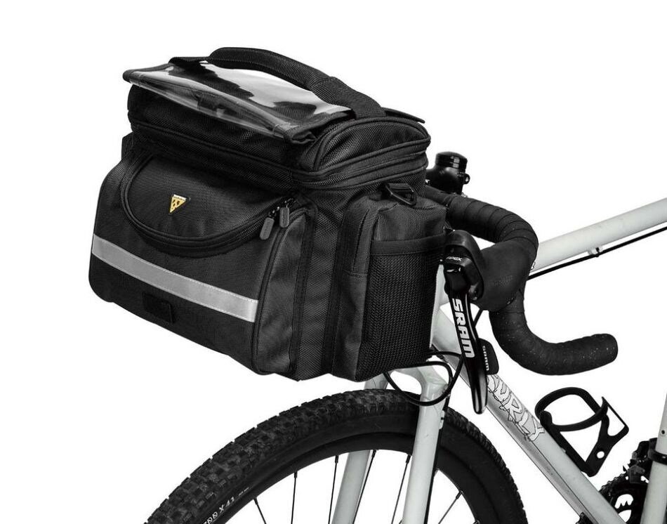 Dviračio vairo krepšys Topeak Tour Guide Handle Bar Bag DX, 8.1 l, juodas kaina ir informacija | Krepšiai, telefonų laikikliai | pigu.lt