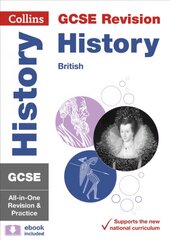Gcse 9-1 History (British History Topics) All-in-One Complete Revision and Practice: Ideal for Home Learning, 2023 and 2024 Exams edition, gcse History - British All-in-One Revision and Practice kaina ir informacija | Knygos paaugliams ir jaunimui | pigu.lt