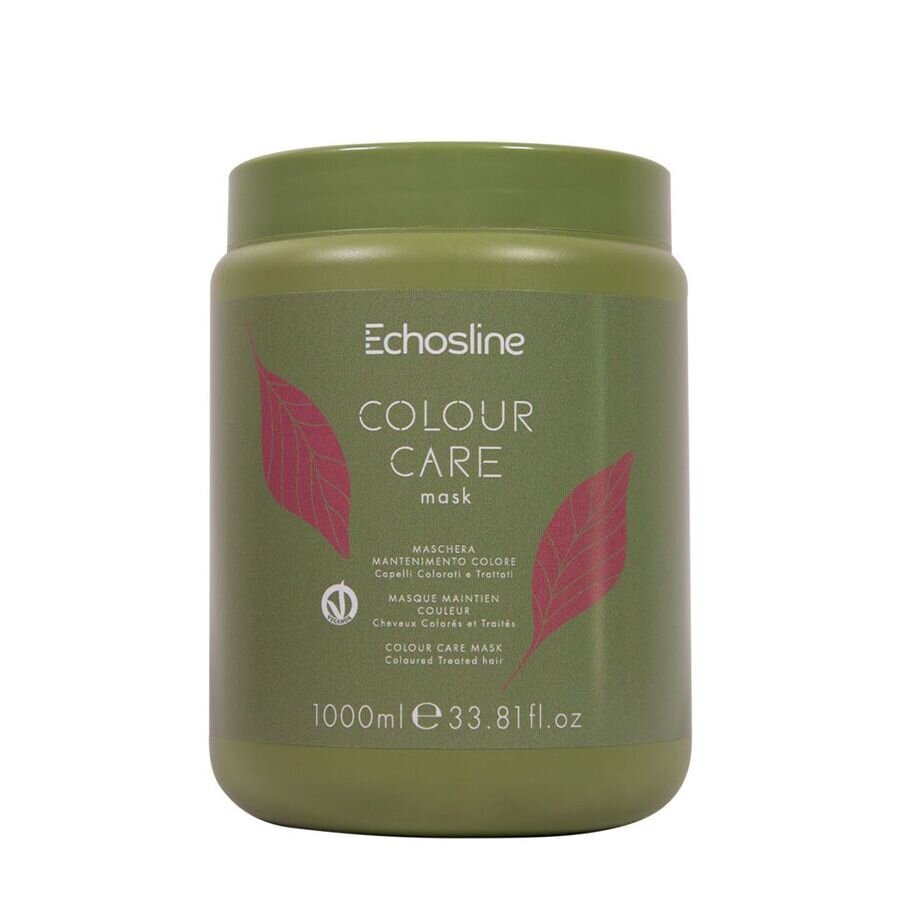 Spalvą puoselėjanti kaukė dažytiems plaukams Echosline Colour Care Mask, 1000 ml kaina ir informacija | Priemonės plaukų stiprinimui | pigu.lt