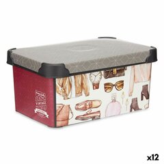 Контейнер для хранения Пластик Vintage 5 L (19 x 13,5 x 29 cm) (12 штук) цена и информация | Тумба с ящиками Versa | pigu.lt