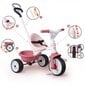 Triratis dviratukas su rankena Smoby Be Move, rožinis цена и информация | Triratukai | pigu.lt