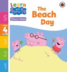 Learn with Peppa Phonics Level 4 Book 4 - The Beach Day (Phonics Reader) kaina ir informacija | Knygos paaugliams ir jaunimui | pigu.lt