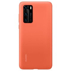 Original Case for Huawei P40 - Silicone Protective Case (51993725) ORANGE цена и информация | Чехлы для телефонов | pigu.lt