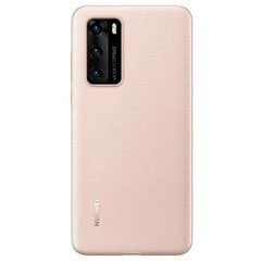 Original Case for Huawei P40 - PU Protective Cover (51993713) PINK цена и информация | Чехлы для телефонов | pigu.lt