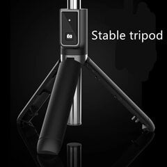 Selfie Stick MINI - with detachable bluetooth remote control and tripod - P40 BLACK цена и информация | Моноподы для селфи («Selfie sticks») | pigu.lt