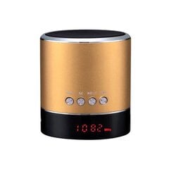 A38s Bluetooth Speaker - with radio and display Gold цена и информация | Аудиоколонки | pigu.lt