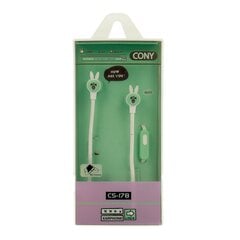 Earphones CASNI - CS-178 with microphone Green цена и информация | Наушники | pigu.lt