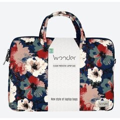 Wonder Briefcase Laptop 15-16 inches blue and camellias POK042629 цена и информация | Рюкзаки, сумки, чехлы для компьютеров | pigu.lt