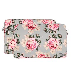 Wonder Sleeve Laptop 13-14 inches grey and roses POK042642 цена и информация | Рюкзаки, сумки, чехлы для компьютеров | pigu.lt