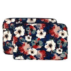 Wonder Sleeve Laptop 17 inches blue and camellias POK042653 цена и информация | Рюкзаки, сумки, чехлы для компьютеров | pigu.lt