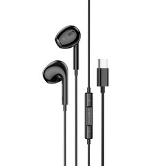 Borofone Earphones BM30 Max Acoustic with Type C plug with microphone (DAC) black цена и информация | Наушники | pigu.lt