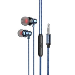 Borofone Earphones BM65 Sole with microphone blue цена и информация | Наушники | pigu.lt