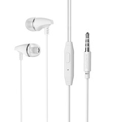 Borofone Earphones BM25 Sound Edge with microphone white цена и информация | Наушники | pigu.lt