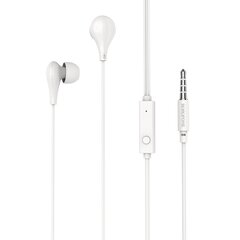 Borofone Earphones BM24 Milo with microphone white цена и информация | Теплая повязка на уши, черная | pigu.lt