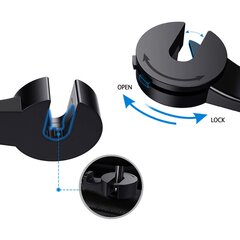 Magnetic car holder headrest mount Type 1 black цена и информация | Держатели для телефонов | pigu.lt