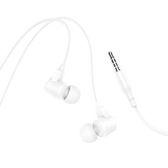 Borofone Earphones BM64 Goalant with microphone white цена и информация | Теплая повязка на уши, черная | pigu.lt