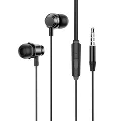 Borofone Earphones BM62 Prosperity with microphone black цена и информация | Наушники | pigu.lt