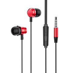 Borofone Earphones BM62 Prosperity with microphone red цена и информация | Теплая повязка на уши, черная | pigu.lt