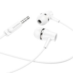 Borofone Earphones BM69 Universal with microphone white цена и информация | Наушники | pigu.lt