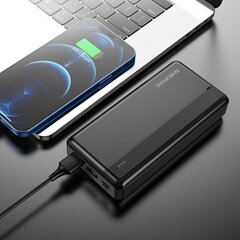 Borofone Power Bank 20000mAh BJ24A - 2xUSB - black цена и информация | Зарядные устройства Power bank | pigu.lt