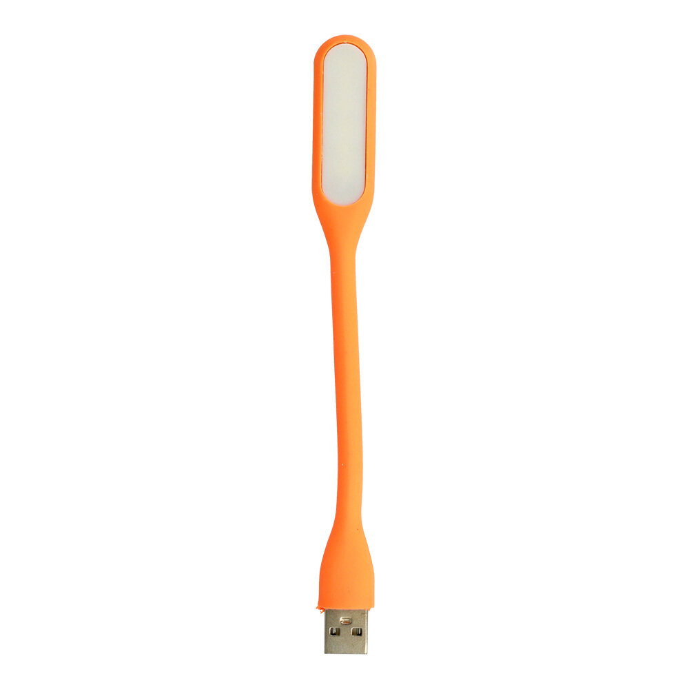 Mini LED lempa silikoninė USB oranžinė kaina ir informacija | Staliniai šviestuvai | pigu.lt