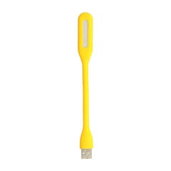 Mini LED Lamp Silicone USB Yellow цена и информация | Настольные светильники | pigu.lt