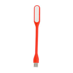 Mini LED Lamp Silicone USB Red kaina ir informacija | Staliniai šviestuvai | pigu.lt