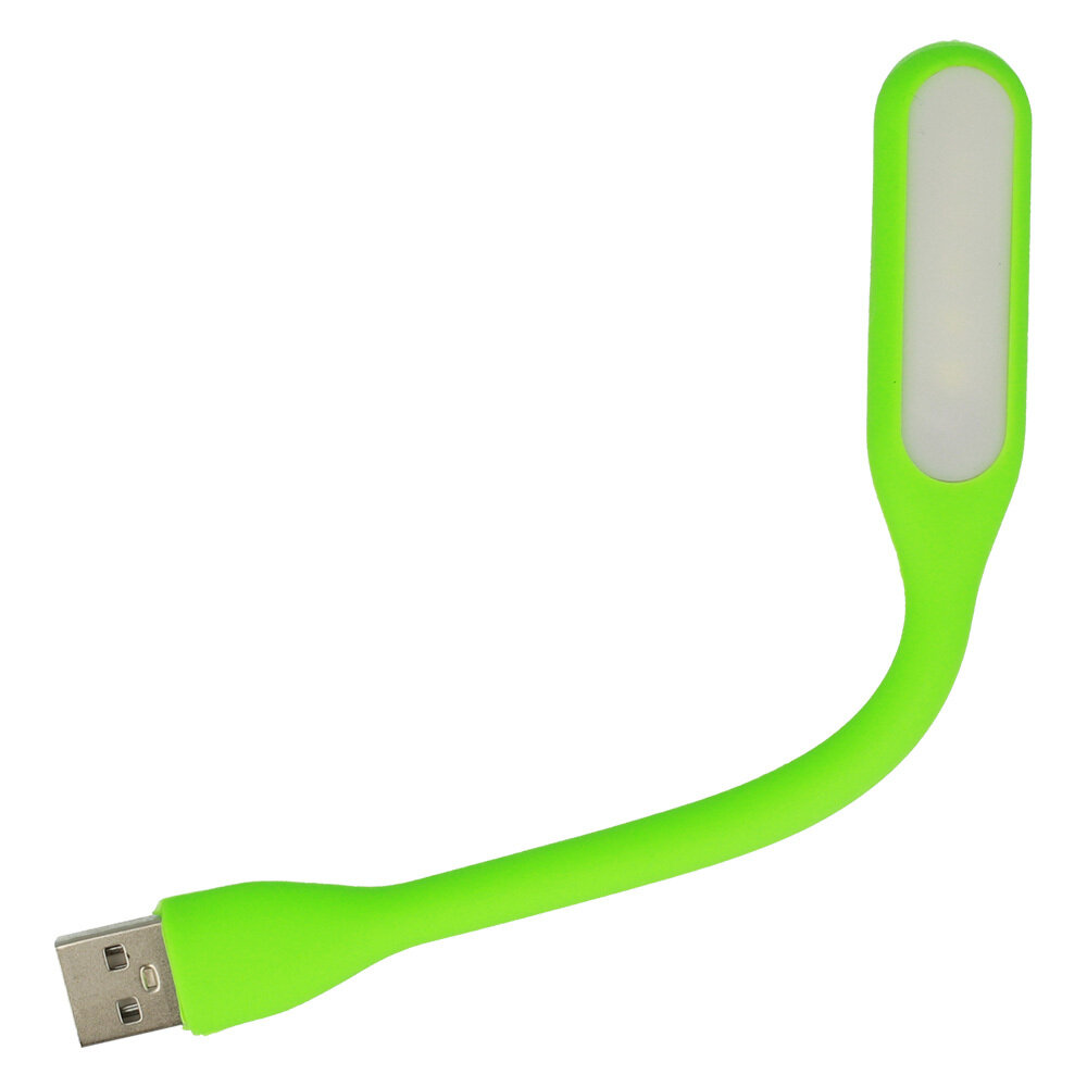 Mini LED Lamp Silicone USB Green цена и информация | Staliniai šviestuvai | pigu.lt