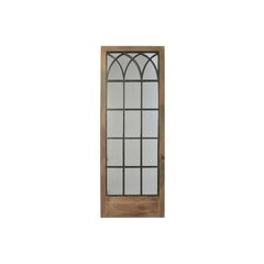 Настенное зеркало DKD Home Decor Чёрный Металл Коричневый Ббереза Окно (60 x 3 x 160 cm) цена и информация | Зеркала | pigu.lt