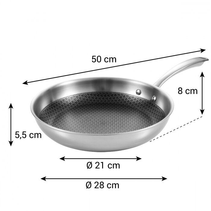 Keptuvė, 28cm kaina ir informacija | Keptuvės | pigu.lt