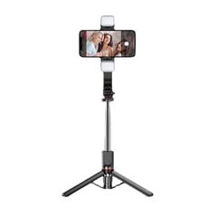 Selfie Stick - with detachable lamps, tripod and bluetooth remote control - L13D Black цена и информация | Моноподы для селфи («Selfie sticks») | pigu.lt