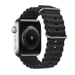 Silicone Watch Loop Black kaina ir informacija | Išmaniųjų laikrodžių ir apyrankių priedai | pigu.lt