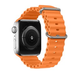 Silicone Watch Loop Orange kaina ir informacija | Išmaniųjų laikrodžių ir apyrankių priedai | pigu.lt