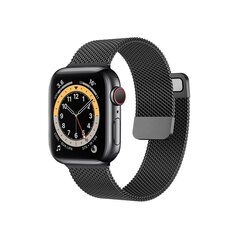 Milanese bracelet loop for Apple Watch 38|40|41mm black цена и информация | Аксессуары для смарт-часов и браслетов | pigu.lt
