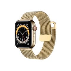 Milanese bracelet loop for Apple Watch 42|44|45mm gold цена и информация | Аксессуары для смарт-часов и браслетов | pigu.lt