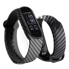 Wristband for Xiaomi Mi Band 7 Carbon black цена и информация | Аксессуары для смарт-часов и браслетов | pigu.lt