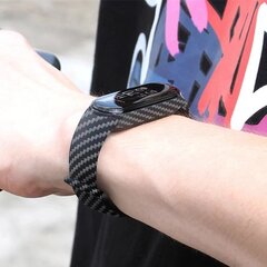 Wristband for Xiaomi Mi Band 7 Carbon black цена и информация | Аксессуары для смарт-часов и браслетов | pigu.lt