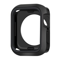 Case for Apple Watch 45mm Silicone black цена и информация | Аксессуары для смарт-часов и браслетов | pigu.lt