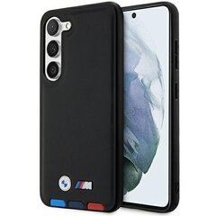 Original Case BMW Leather Stamp Tricolor BMHCS23M22PTDK for Samsung Galaxy S23 Plus Black цена и информация | Чехлы для телефонов | pigu.lt