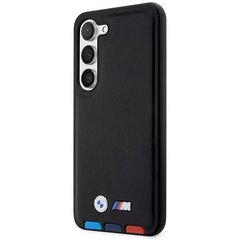 Original Case BMW Leather Textured & Stripe BMHCS23S22RDPK for Samsung Galaxy S23 Black цена и информация | Чехлы для телефонов | pigu.lt