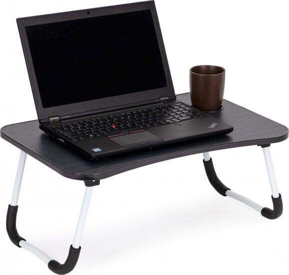 Kompiuterio staliukas Modernhome, juodas kaina ir informacija | Kompiuteriniai, rašomieji stalai | pigu.lt