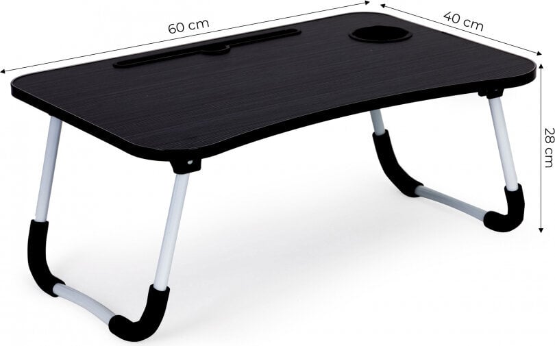Kompiuterio staliukas Modernhome, juodas kaina ir informacija | Kompiuteriniai, rašomieji stalai | pigu.lt