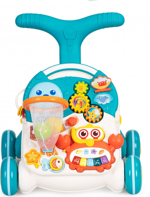 Stumdukas ir staliukas Huanger 2in1, mėlynas kaina ir informacija | Žaislai kūdikiams | pigu.lt