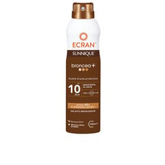 Įdegį skatinantis aliejus Ecran Sunnique Broncea+ Aceite Bruma Spf10, 250 ml цена и информация | Кремы от загара | pigu.lt