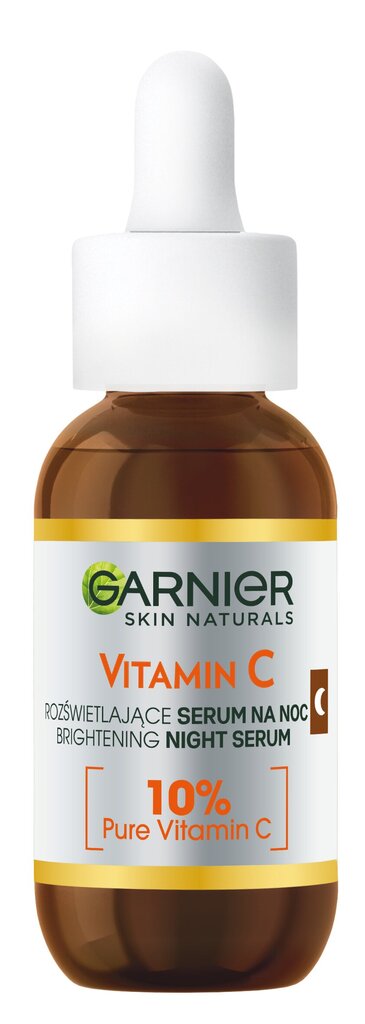 Naktinis veido serumas Garnier Vitamin C, 30 ml kaina ir informacija | Veido aliejai, serumai | pigu.lt