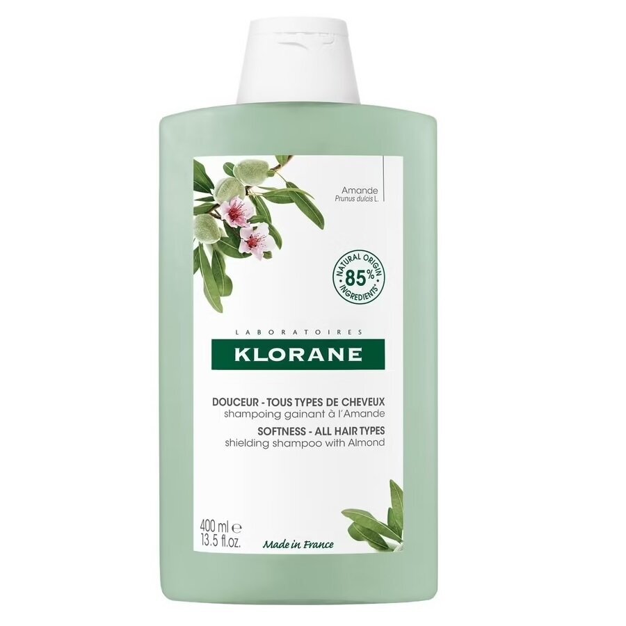 Šampūnas Klorane Softness All Hair Types Shielding Shampoo with Almond, 400 ml kaina ir informacija | Šampūnai | pigu.lt