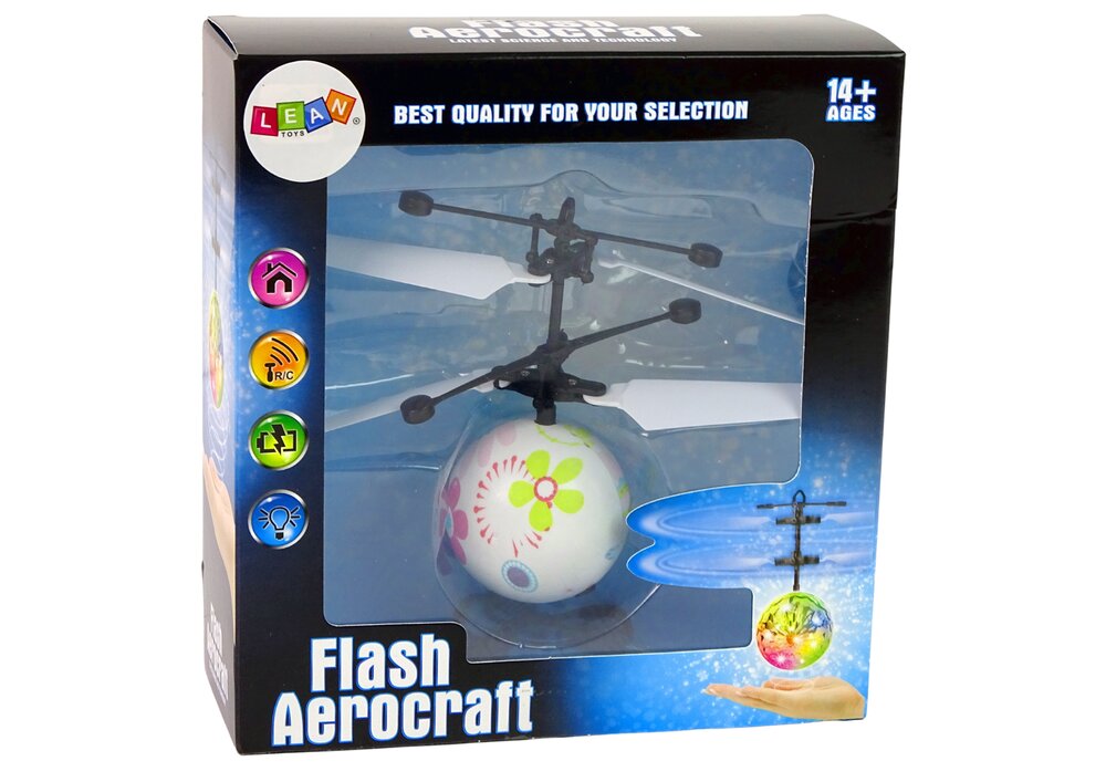 Skraidantis kamuolys valdomas ranka Lean Toys Flash Aerocraft kaina ir informacija | Lavinamieji žaislai | pigu.lt