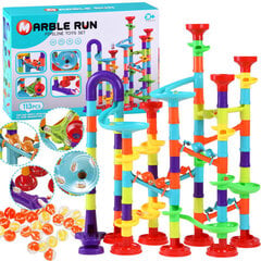 Spalvinga kamuoliukų trasa Marble run, 113 d. kaina ir informacija | Lavinamieji žaislai | pigu.lt